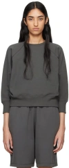 The Row Gray Tilford Sweatshirt In Sbk Stone Black