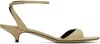The Row Vika Leather Ankle-strap Sandals In Irg Iron Grey