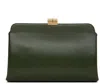 THE ROW GREEN AMAZON CLUTCH