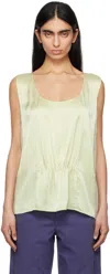 The Row Dinara Boxy Silk Top In Pss Pale Grass
