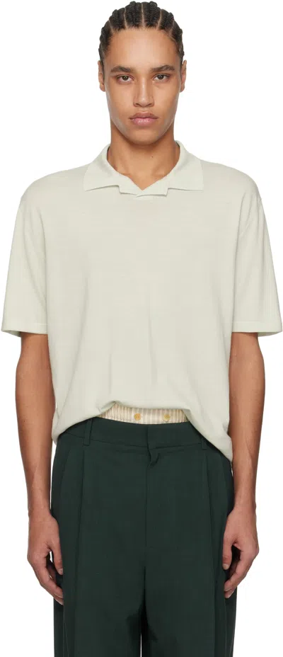The Row Green Mauro Polo In Lsg Light Sage