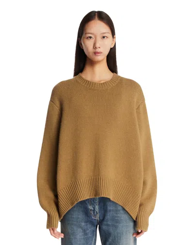The Row Green Parth Sweater In Brown
