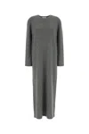 The Row Cashmere Alina Dress Featuring Back Slit In Gray