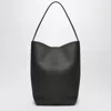 The Row Hook Ns Large Leather Tote Bag In Grey