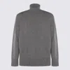 The Row Grey Wool Knitwear In Gray
