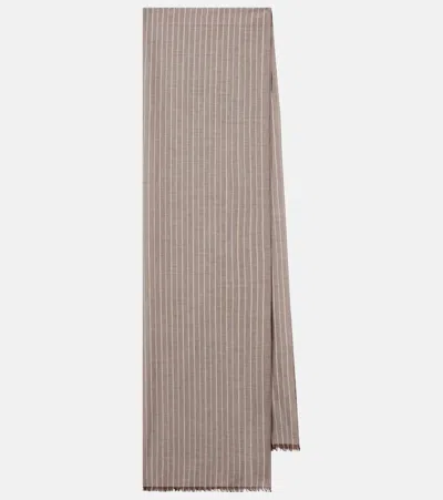 The Row Guel Striped Cotton Scarf