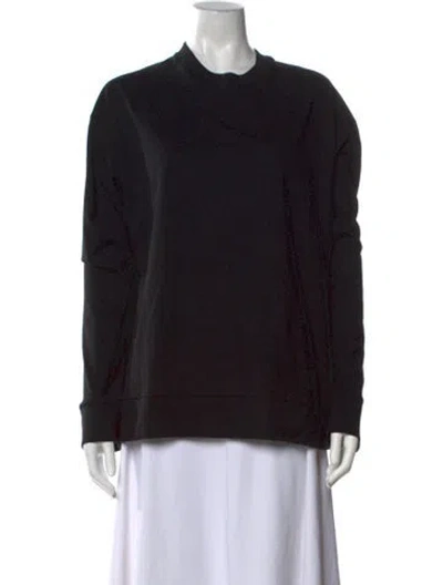 Pre-owned The Row Guideon Top Mock Neck Sweatshirt In Black
