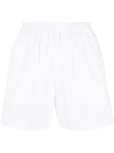 The Row White Cotton Shorts
