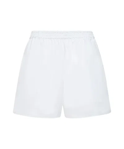 The Row Gunther Mini Shorts In White