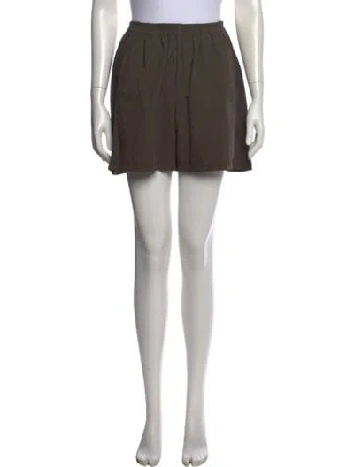 Pre-owned The Row Gunty Mini Shorts In Brown