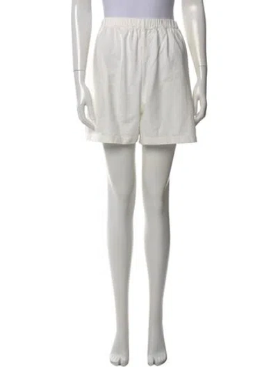 Pre-owned The Row 'gunty' Mini Shorts In White