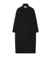 The Row Gustaf Cashmere Coat In Black