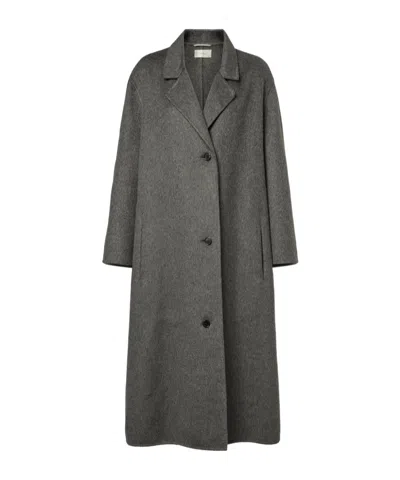 The Row Gustaf Cashmere Coat In Gray
