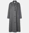 The Row Gustaf Cashmere Coat In Green