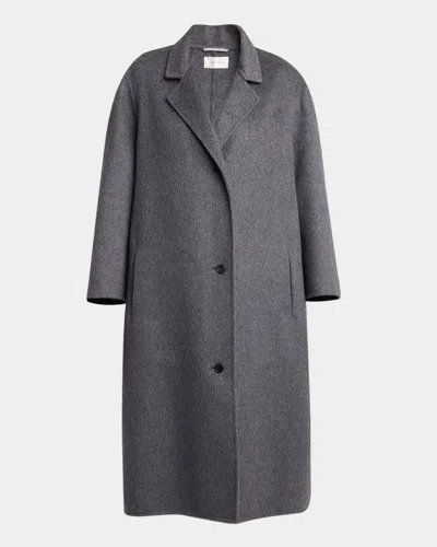 THE ROW GUSTAF CASHMERE-SILK SINGLE-BREASTED COAT