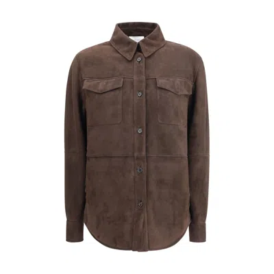 The Row Gwena Jacket In Brown