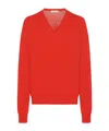 The Row Lightweight Wool Sweater Haius In Red