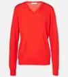 The Row Lightweight Wool Sweater Haius In Firetruck