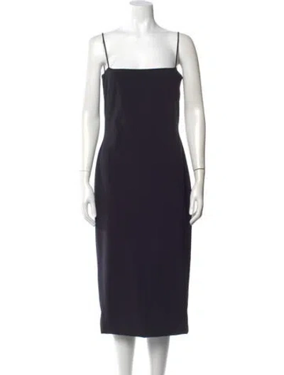 Pre-owned The Row Haku Dress Midi Length Dress In Blue