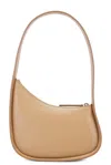 The Row Half Moon Bag In Warm Chestnut Light Gold