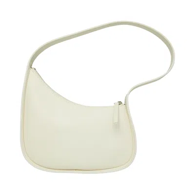 The Row Half Moon Bag In White