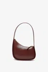 THE ROW HALF MOON BURGUNDY LEATHER BAG