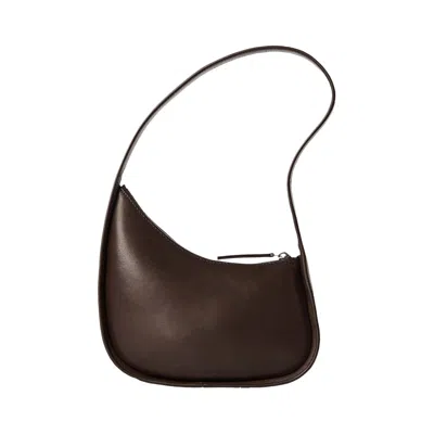 Pre-owned The Row Half Moon Handbag 'brown Melange Ans' | Women's Size Onesize