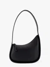 The Row Leather Half Moon Shoulder Bag In Black
