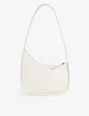 The Row Half Moon Leather Shoulder Bag In Ivory