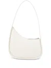 The Row Half Moon Leather Shoulder Bag In White