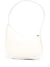 The Row Half Moon Leather Shoulder Bag In White