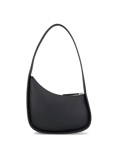 The Row 'half Moon' Shoulder Bag In Black