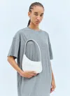 The Row Half Moon Leather Shoulder Bag In Cream