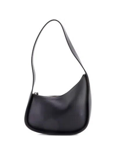 Pre-owned The Row Half Moon Shoulder Bag Leather Hobo Bag In Black