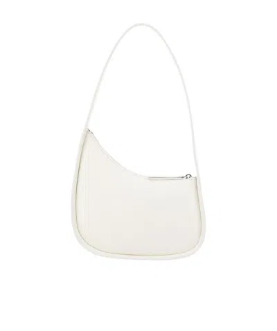 The Row Half Moon Shoulder Bag In White