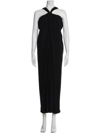 Pre-owned The Row Halterneck Long Dress W/ Tags In Black