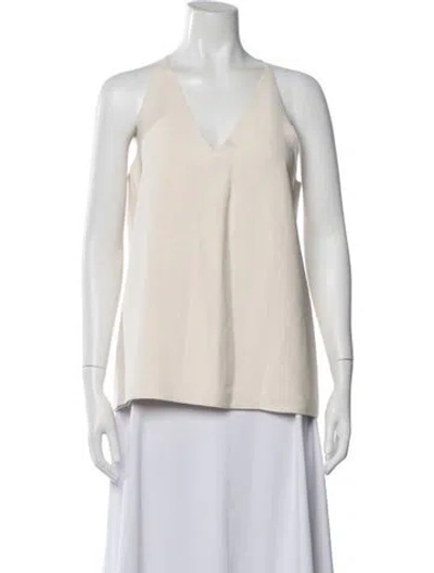 Pre-owned The Row Halterneck Sleeveless Top In Neutral