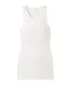 The Row Halu Rib Stretch Vest In White