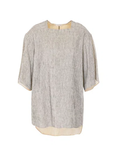 The Row Hamza Linen Blouse In White