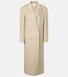 The Row Hariet Cashmere Coat In Animal Print