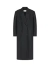The Row Hariet Coat In Virgin Wool And Cashmere In Black