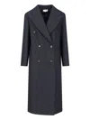 The Row 'hariet' Coat In Gray