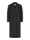 The Row Hariet Coat In Virgin Wool And Cashmere In Gray