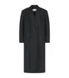 The Row Hariet Virgin Wool-cashmere Coat In Black