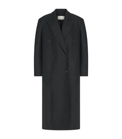 The Row Hariet Virgin Wool-cashmere Coat In Black