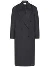 The Row Harisi Cashmere Coat In Grey