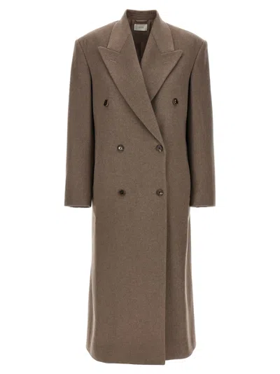 The Row Harisi Coats And Trench Coats In Brown