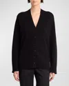 The Row Harko Cashmere Cardigan In Black