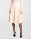 The Row Harley Midi Skirt In Ecru
