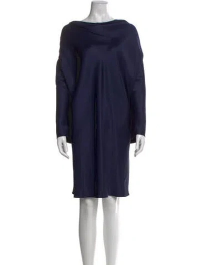 Pre-owned The Row Harper Mini Dress Knee-length Dress In Blue